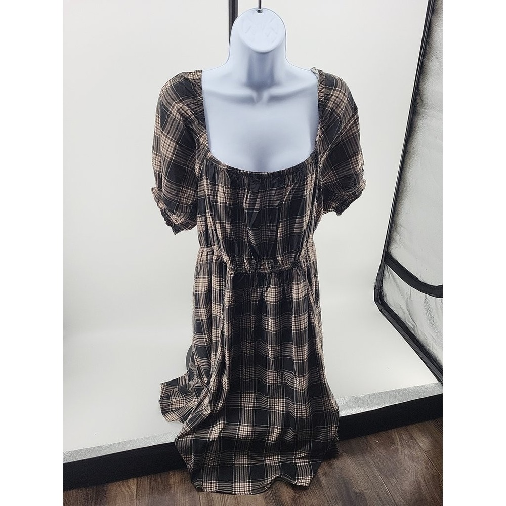 Torrid‎ Plaid Smocked Dress